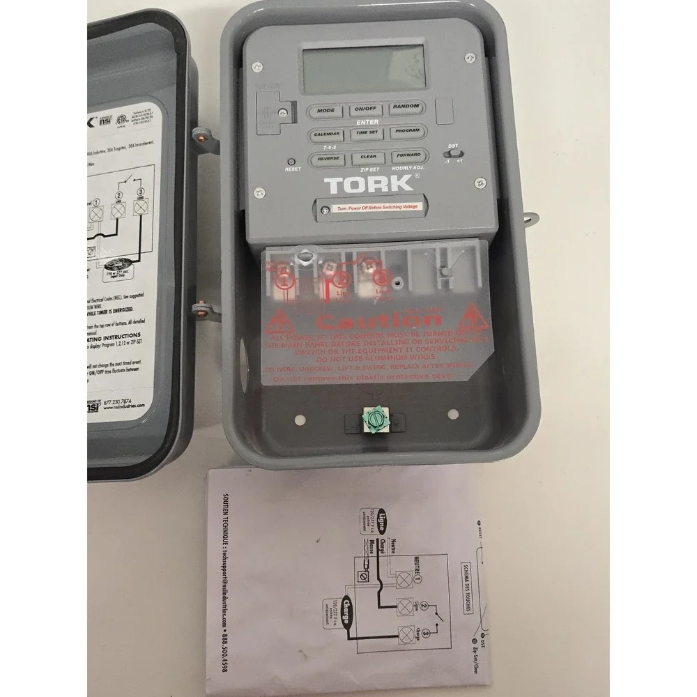 NSI Industries TORK SA400 Zip-Set Electronic Timer 7 Days Programmable
